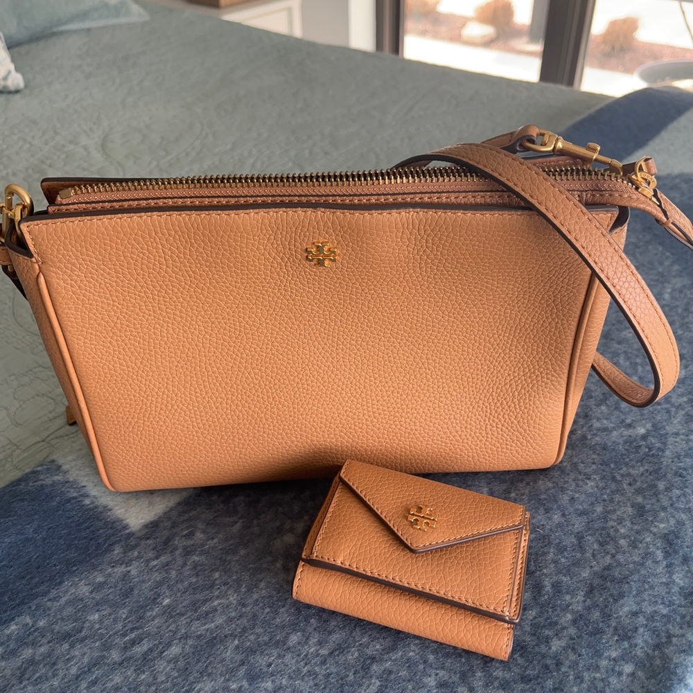 Tory Burch Blake Crossbody Cardamom and matching Carter Micro Wallet